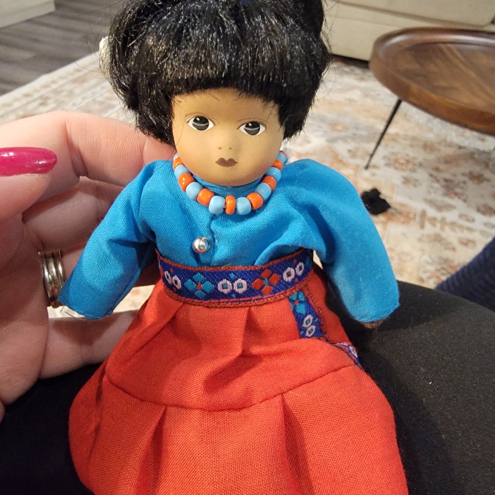 Springford doll  porcelain face doll 5 inch tall Hispanic/Latino